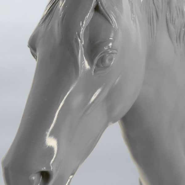 Lebensgroß Pferd - Hochglanz - 220 cm