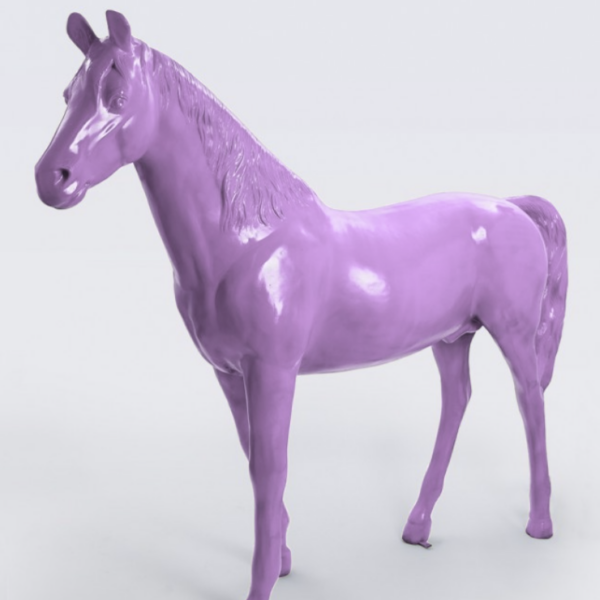 Lebensgroß Pferd - Hochglanz - 220 cm