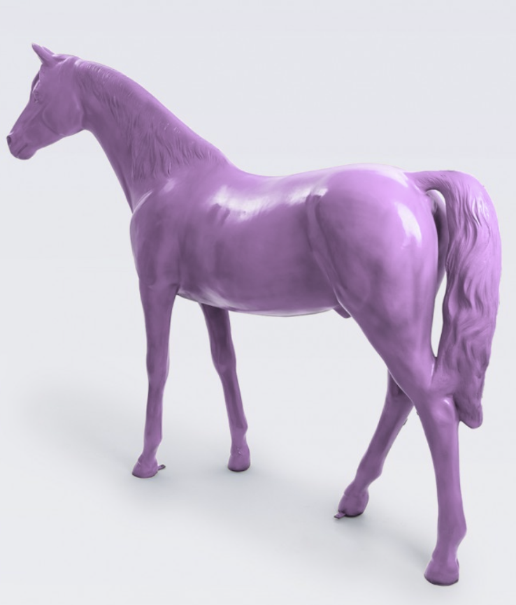 Lebensgroß Pferd - Hochglanz - 220 cm - obrazek 2