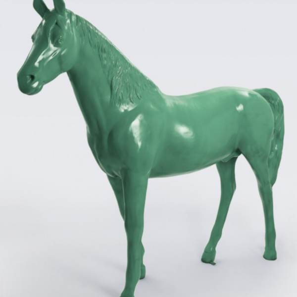 Lebensgroß Pferd - Hochglanz - 220 cm