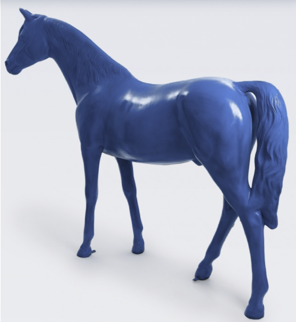 Lebensgroß Pferd - Hochglanz - 220 cm - obrazek 3