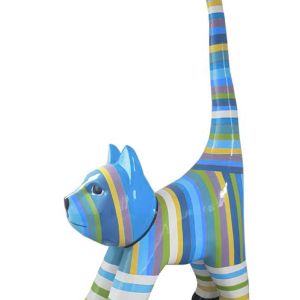 XXXL Katze Kunstbemalung, Pop Art - Designer Hochglanz