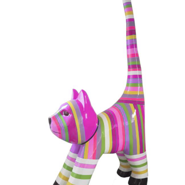 XXXL Katze Kunstbemalung, Pop Art - Designer Hochglanz