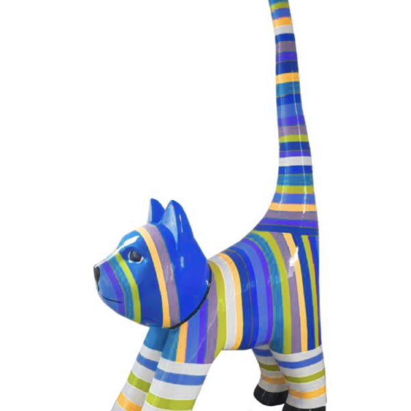 XXXL Katze Kunstbemalung, Pop Art - Designer Hochglanz