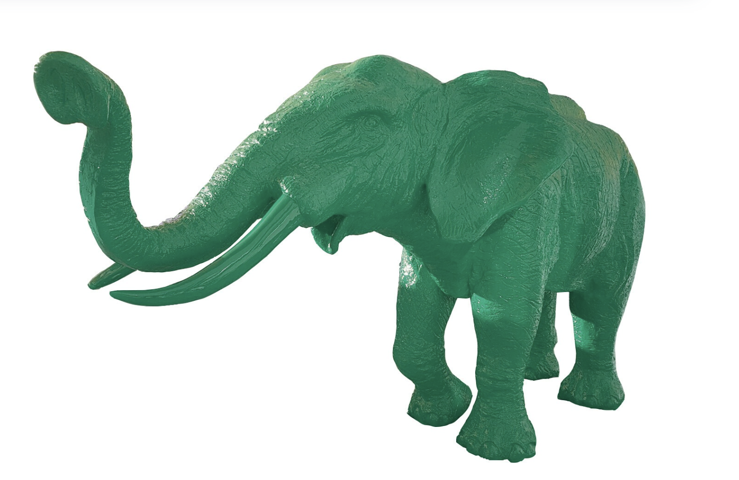 XXXL Lebensgroße Elefant - Designer Hochglanz - Pop Art - 410 cm - obrazek 2