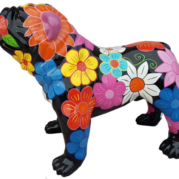 XXXL Englische Bulldogge - Pop Art - Designer Hochglanz