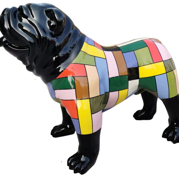 XXXL Englische Bulldogge - Pop Art - Designer Hochglanz