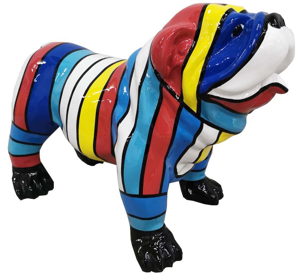 XXXL Englische Bulldogge - Pop Art - Designer Hochglanz