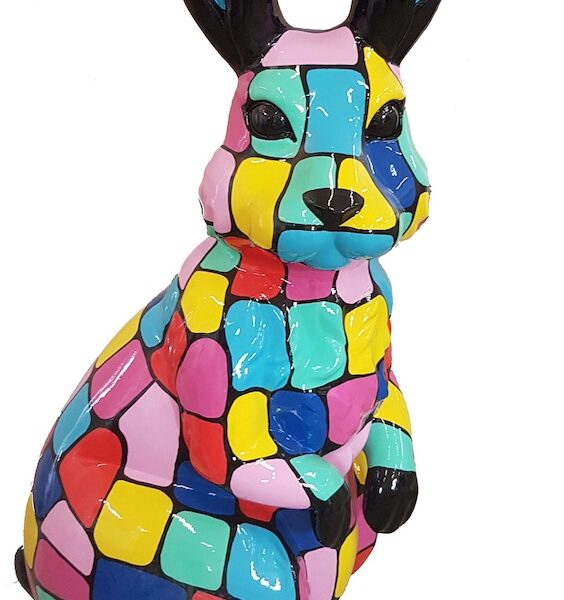 Osterhase XXXL Hase 220 cm Hochglanz Lack Ostern