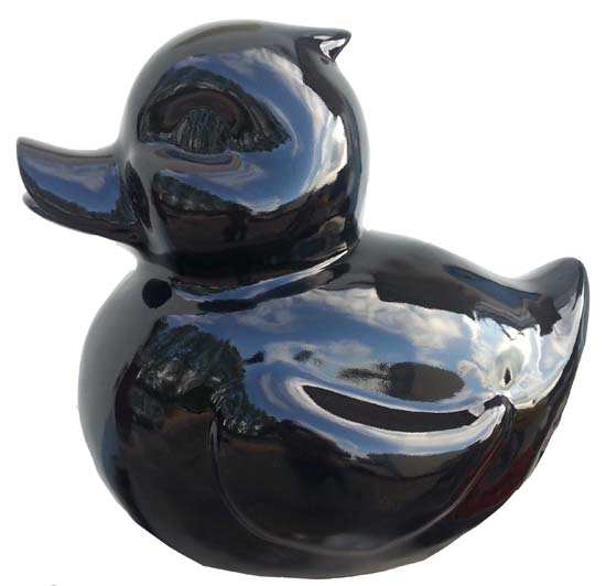 Abstrakte Ente - XXL  -  Designer Deko Hochglanz Lack - 60 cm