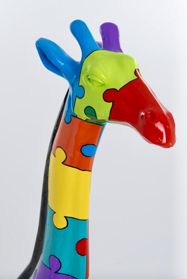 Pop Art - Lebensgroße 205 cm Giraffe - Designer Hochglanz