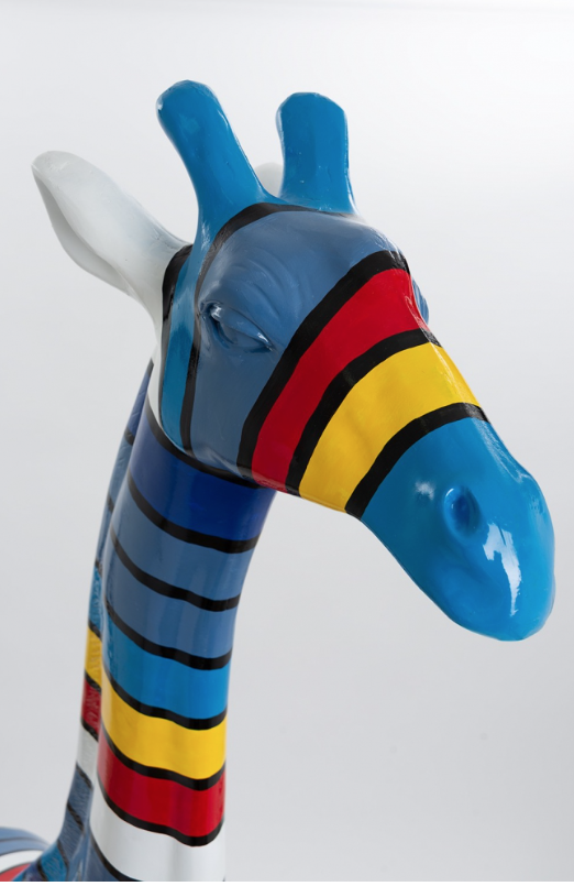 Pop Art - Lebensgroße 205 cm Giraffe - Designer Hochglanz