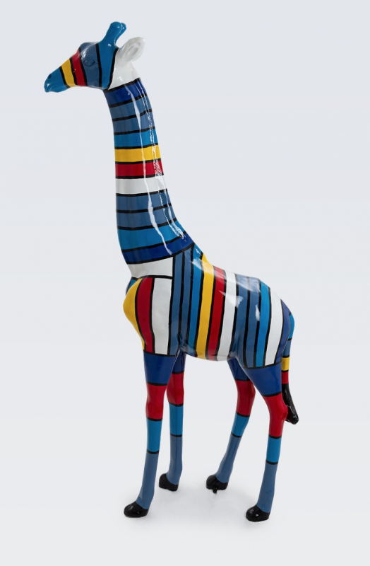 Pop Art - Lebensgroße 205 cm Giraffe - Designer Hochglanz - obrazek 2