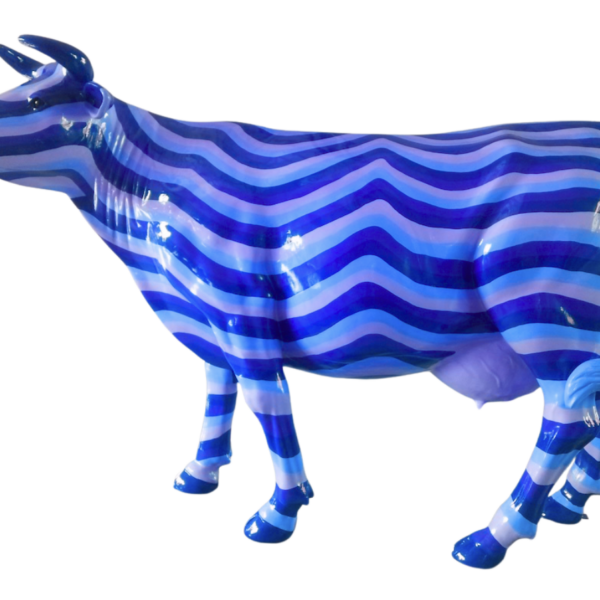 Abstrakte Lebensgroße Kuh - Designer Deko Hochglanz Lack - 210 cm