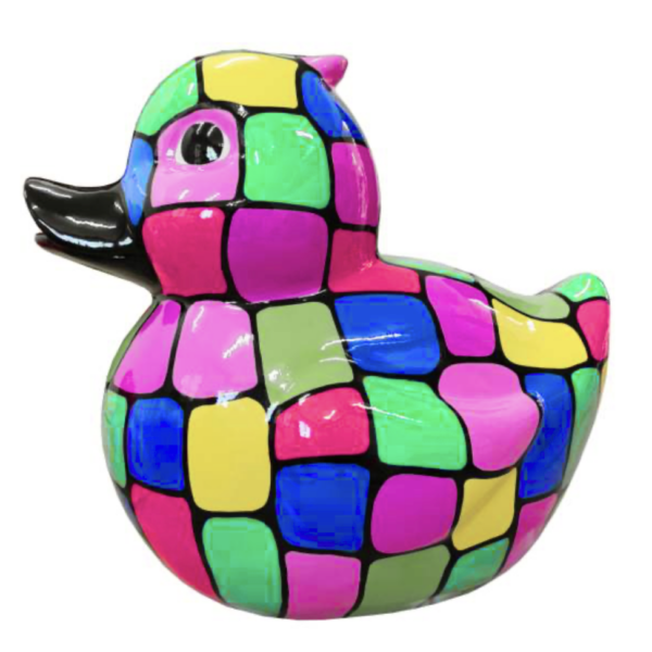 Abstrakte Ente - XXL  -  Designer Deko Hochglanz Lack - 60 cm