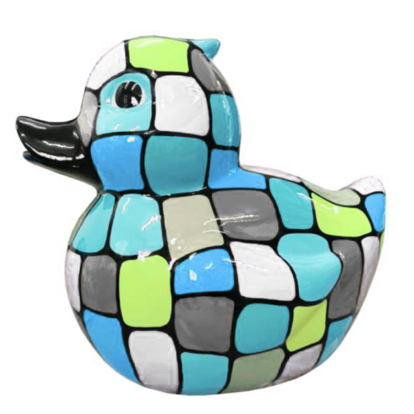 Abstrakte Ente - XXL  -  Designer Deko Hochglanz Lack - 60 cm