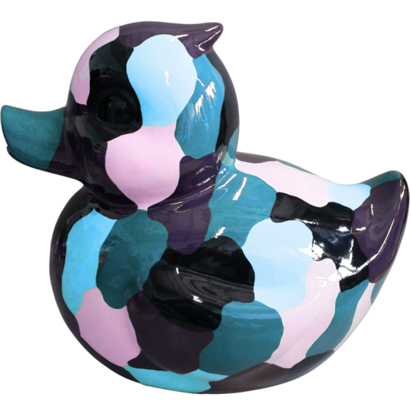 Abstrakte Ente - XXL  -  Designer Deko Hochglanz Lack - 60 cm