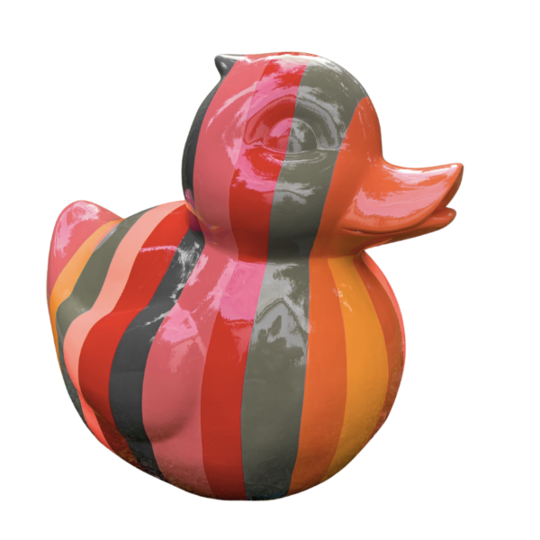 Abstrakte Ente - XXL  -  Designer Deko Hochglanz Lack - 60 cm