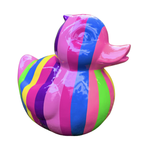 Abstrakte Ente - XXL  -  Designer Deko Hochglanz Lack - 60 cm