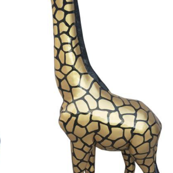 Pop Art  -  Lebensgroße 205 cm Giraffe  -  Designer Hochglanz
