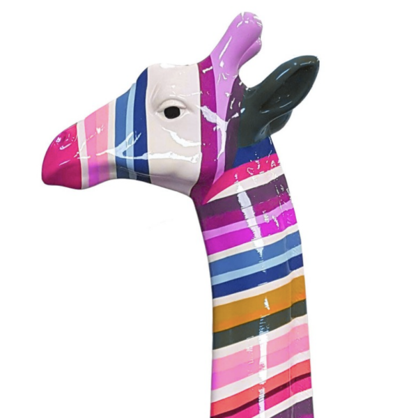Pop Art  -  Lebensgroße 205 cm Giraffe  -  Designer Hochglanz