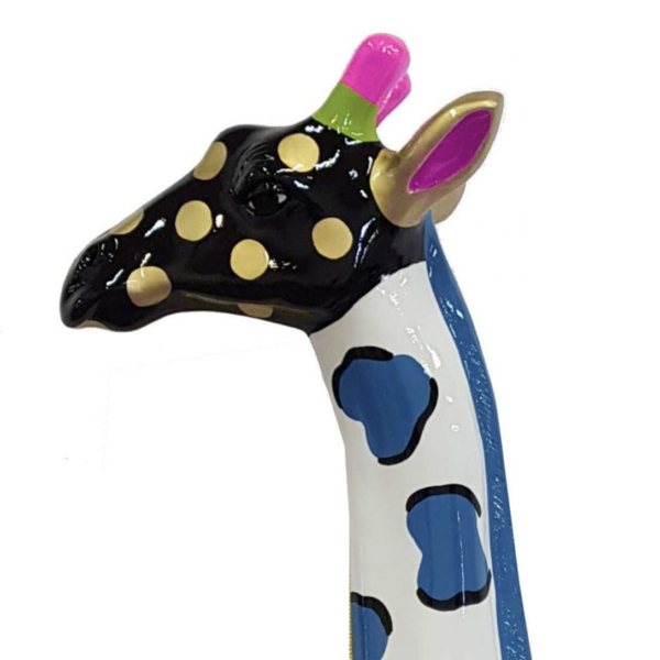 Pop Art  -  Lebensgroße 205 cm Giraffe  -  Designer Hochglanz