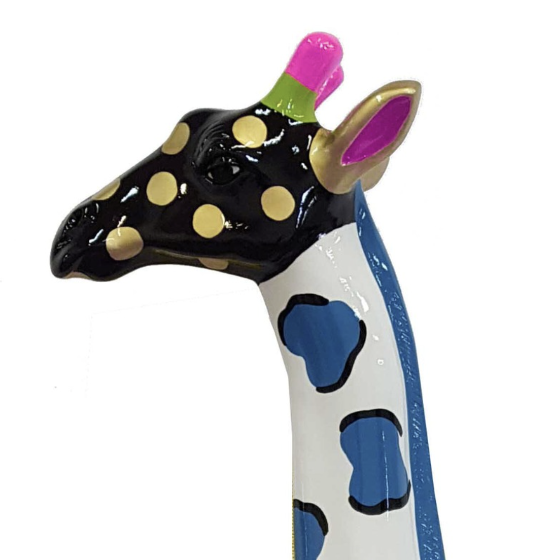 Pop Art - Lebensgroße 205 cm Giraffe - Designer Hochglanz
