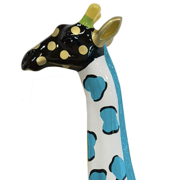Pop Art  -  Lebensgroße 205 cm Giraffe  -  Designer Hochglanz