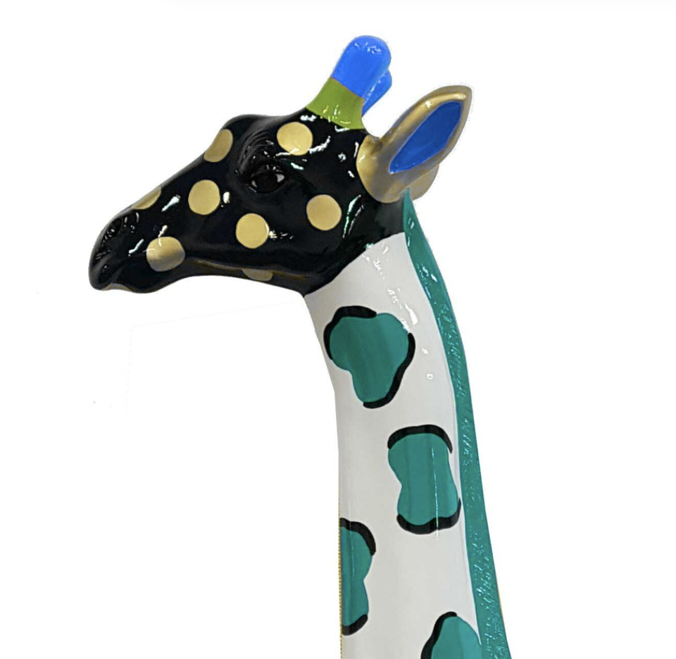 Pop Art - Lebensgroße 205 cm Giraffe - Designer Hochglanz - obrazek 2
