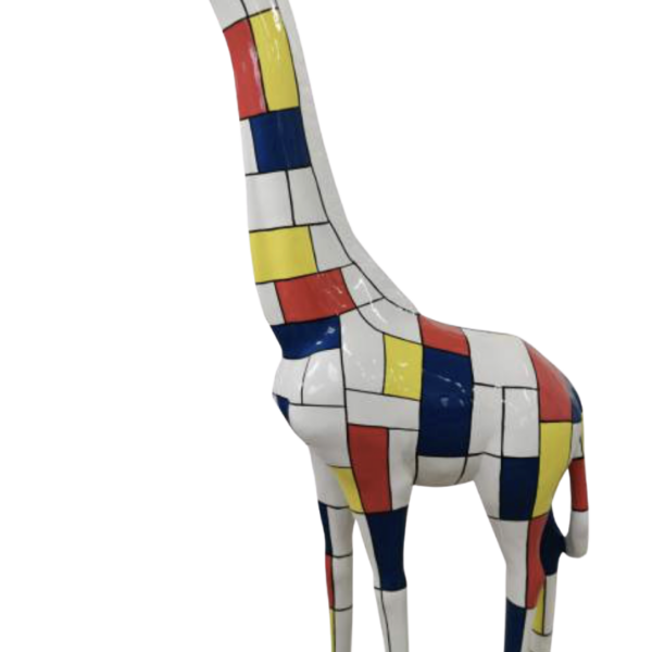 Pop Art  -  Lebensgroße 205 cm Giraffe  -  Designer Hochglanz