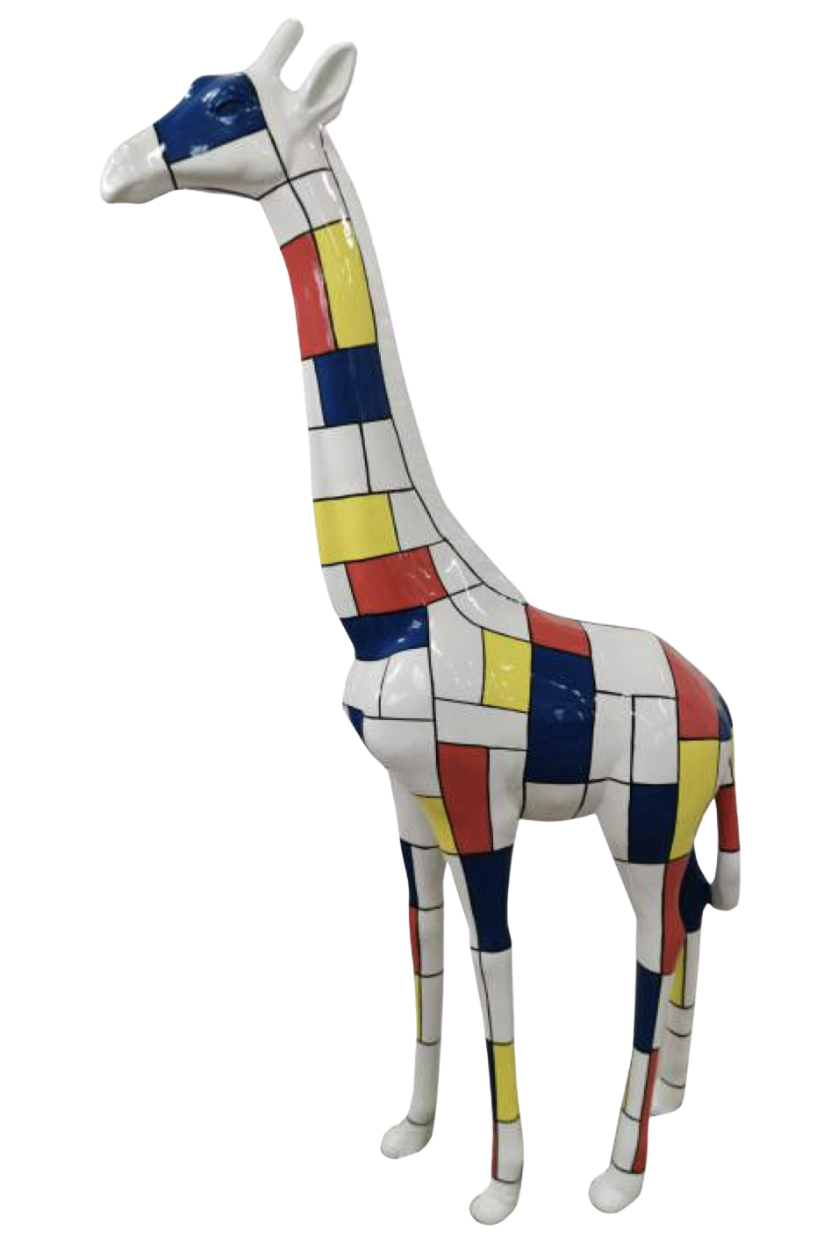 Pop Art - Lebensgroße 205 cm Giraffe - Designer Hochglanz