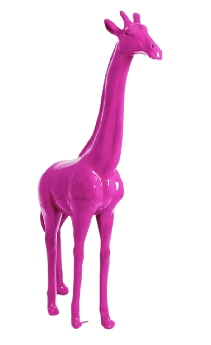 Lebensgroße 205 cm Giraffe - Designer Hochglanz
