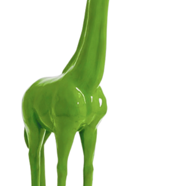 Lebensgroße 205 cm Giraffe  -  Designer Hochglanz