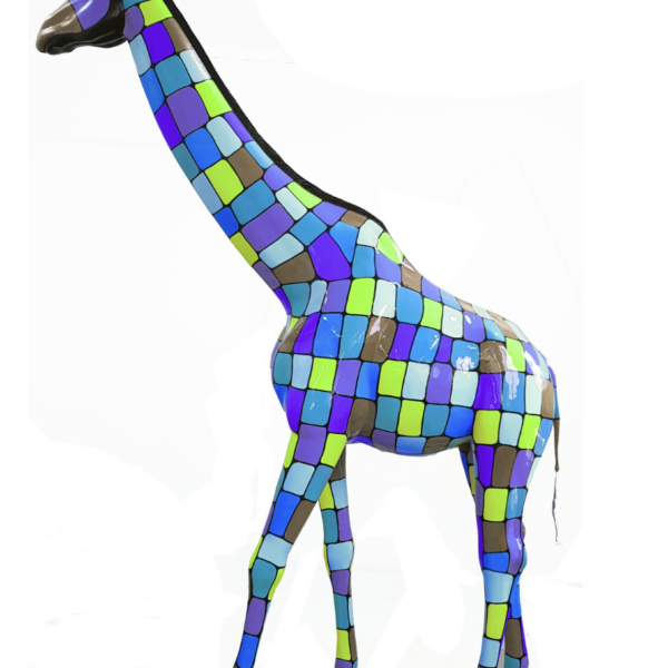 Pop Art -  Lebensgroße 320 cm Giraffe -  Designer Hochglanz