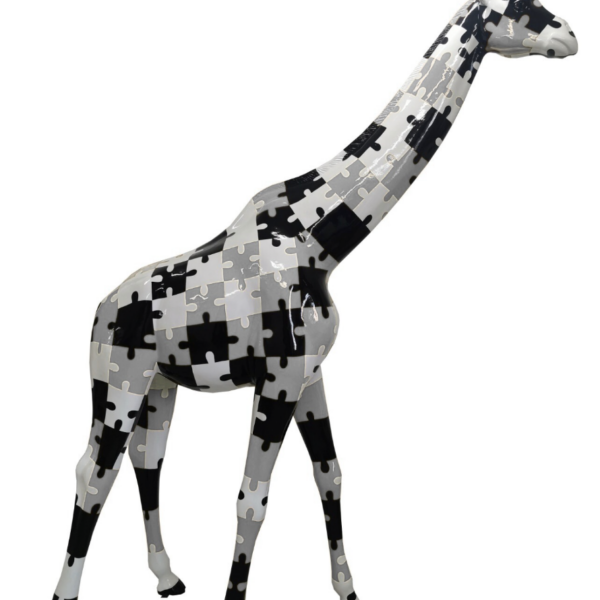 Pop Art -  Lebensgroße 320 cm Giraffe -  Designer Hochglanz