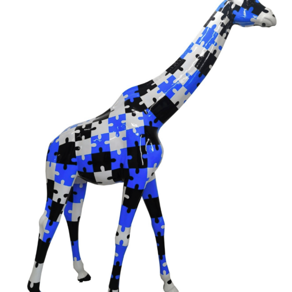 Pop Art -  Lebensgroße 320 cm Giraffe -  Designer Hochglanz