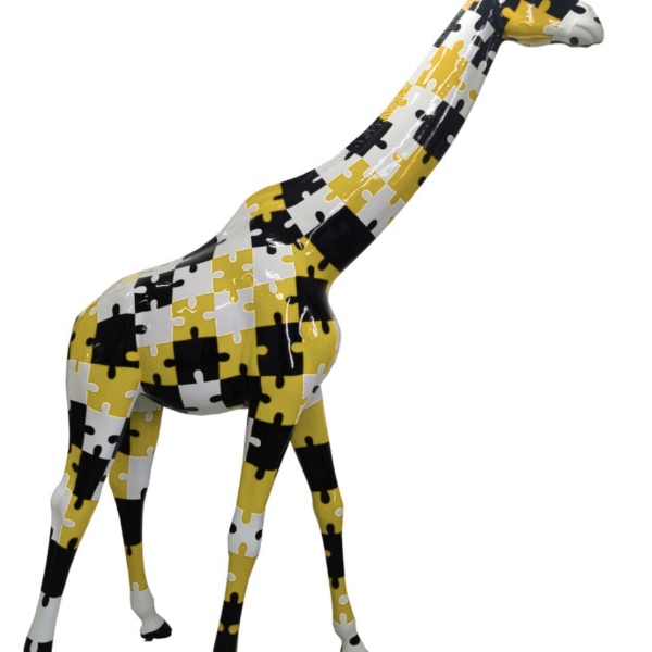 Pop Art -  Lebensgroße 320 cm Giraffe -  Designer Hochglanz
