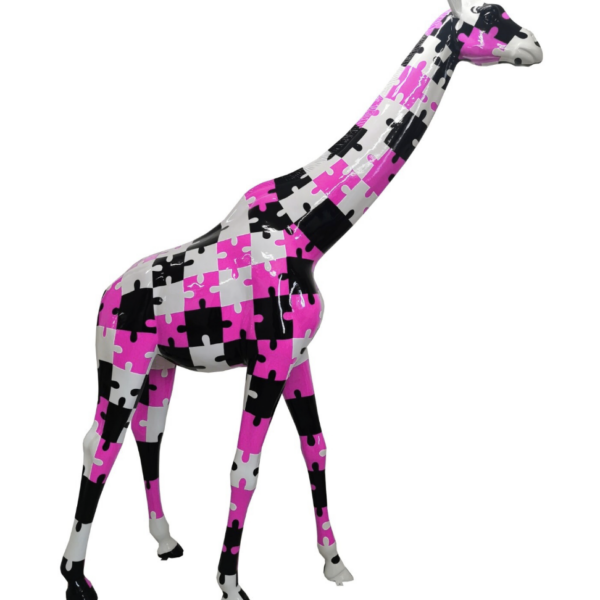 Pop Art -  Lebensgroße 320 cm Giraffe -  Designer Hochglanz