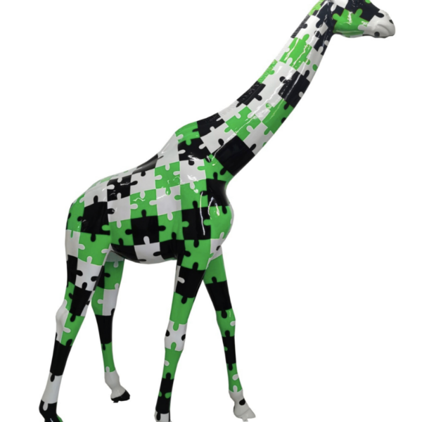 Pop Art -  Lebensgroße 320 cm Giraffe -  Designer Hochglanz