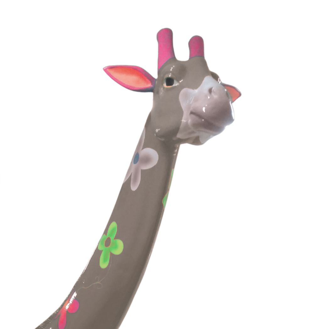 Pop Art - Lebensgroße 320 cm Giraffe - Designer Hochglanz