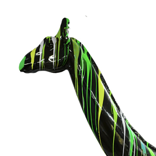 Pop Art -  Lebensgroße 320 cm Giraffe -  Designer Hochglanz