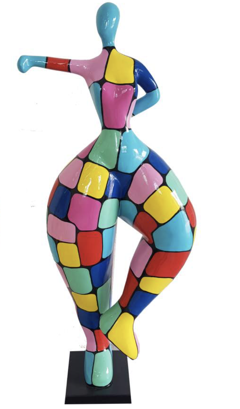 Art NANA Figur - 132 cm - Hochglanz Lack - Kunstbemalung