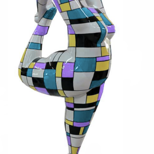 Art NANA Figur  - XXL  200 cm -  Hochglanz Lack - Kunstbemalung