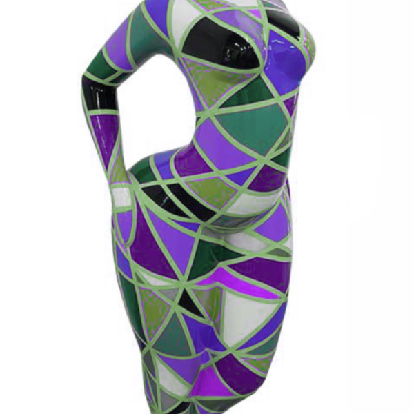 WOMAN Art NANA Figur  -  130 cm -  Hochglanz Lack - Kunstbemalung