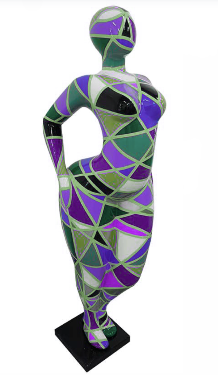 WOMAN Art NANA Figur - 130 cm - Hochglanz Lack - Kunstbemalung