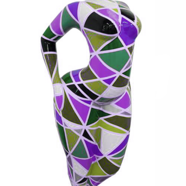 WOMAN Art NANA Figur  -  130 cm -  Hochglanz Lack - Kunstbemalung