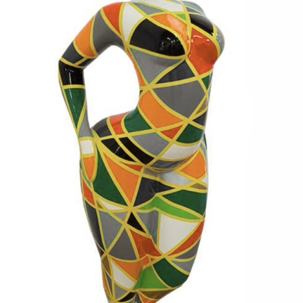 WOMAN Art NANA Figur  -  130 cm -  Hochglanz Lack - Kunstbemalung