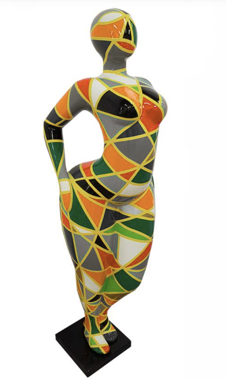 WOMAN Art NANA Figur - 130 cm - Hochglanz Lack - Kunstbemalung