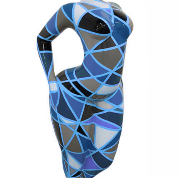 WOMAN Art NANA Figur  -  130 cm -  Hochglanz Lack - Kunstbemalung