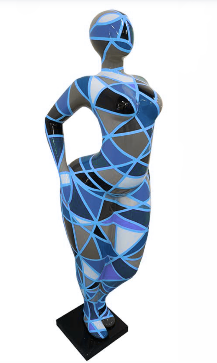 WOMAN Art NANA Figur - 130 cm - Hochglanz Lack - Kunstbemalung